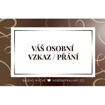 S vlastním vzkazem tmavá - Belgické pralinky Leonidas