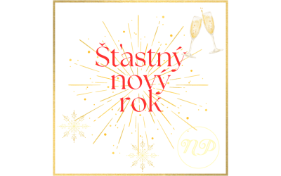 Šťastný nový rok červená